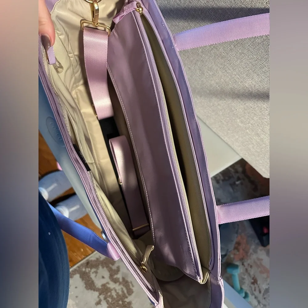 Light Purple Laptop Tote Bag with Gold Accent - Brand: Orbitkey